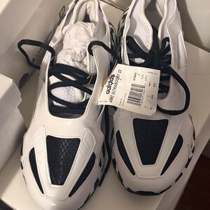 Adidas Black and White Athletic Shoes